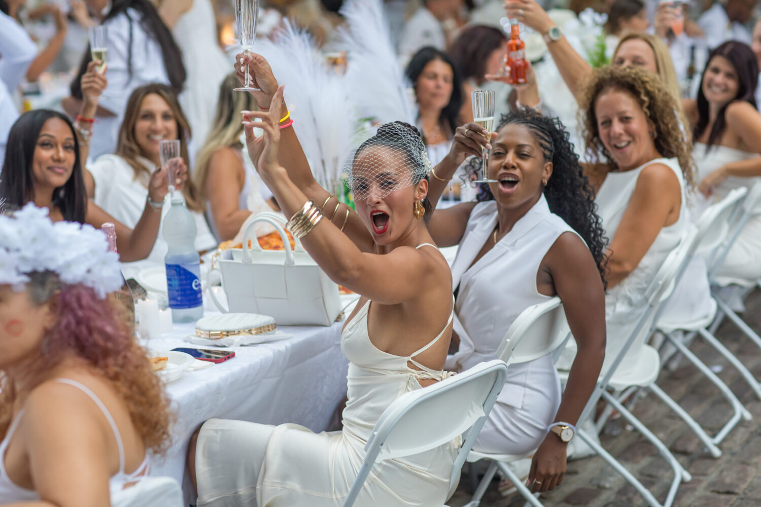 foule au Dîner en blanc 2025