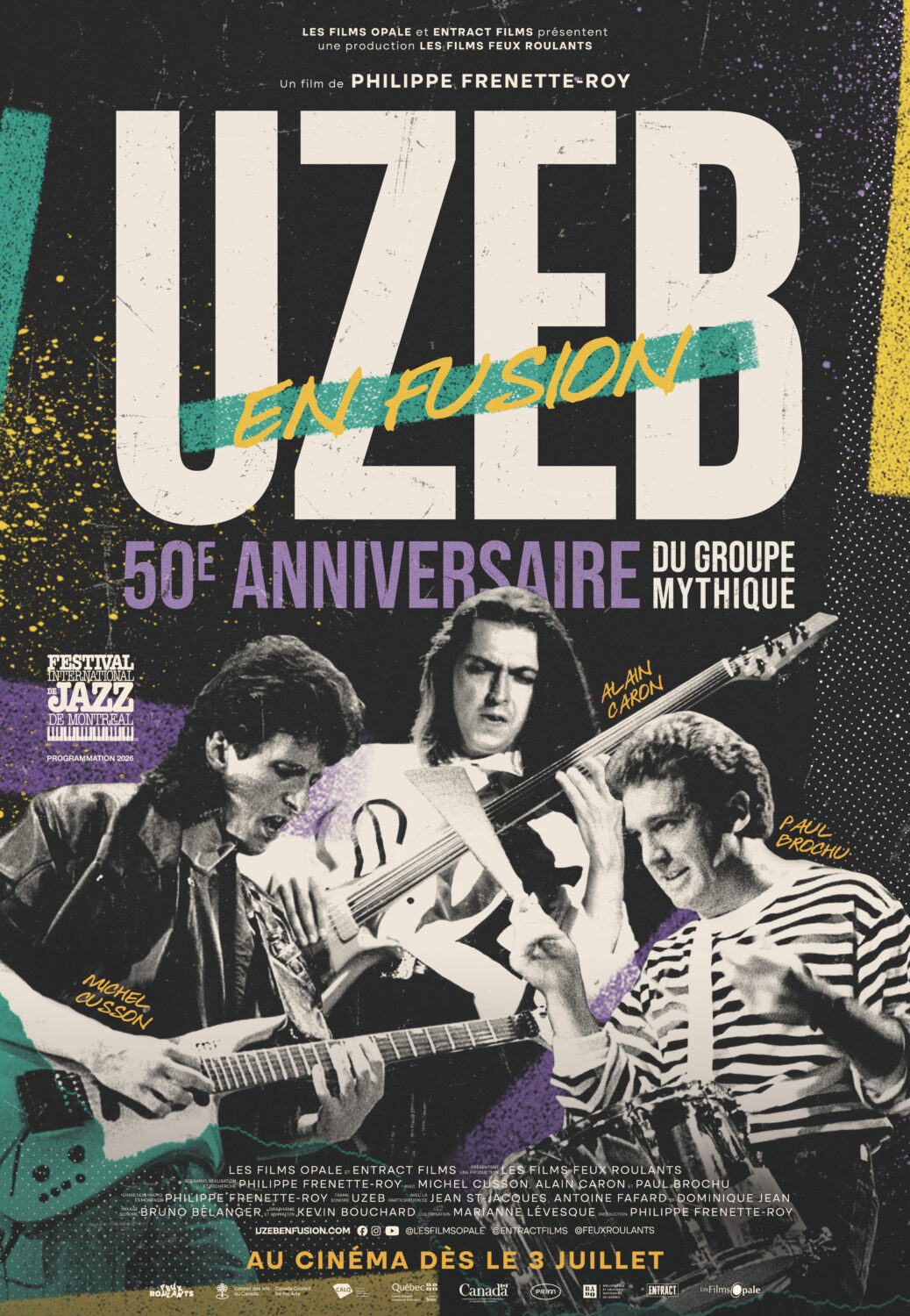affiche de UZEB en fusion 50e anniversaire