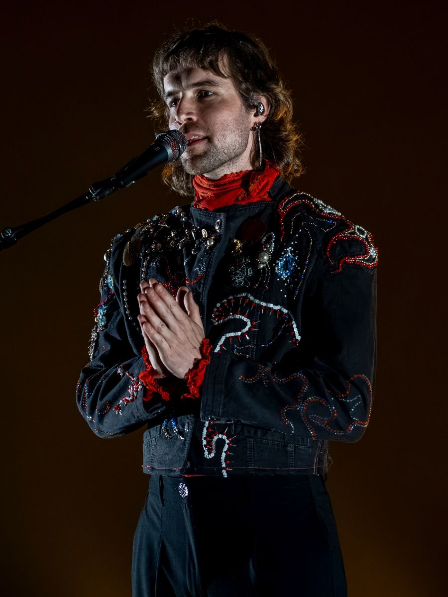 artiste Héron sur la scène
